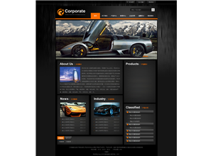 炫酷汽车网站模板